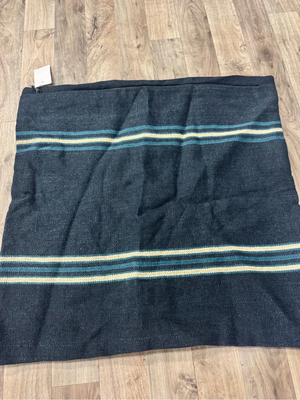 Ralph Lauren Navy Striped Pillow Case NWT 22x22 Designer Home Decor